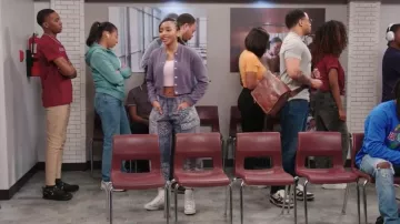 BDG Charlie Printed Wide-Leg Pant worn by Janelle Carson (Briyana Guadalupe) as seen in The Ms. Pat Show (S05E03)
