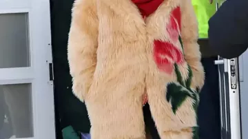 Floral Fur Coat worn by Elsbeth Tascioni (Carrie Preston) in Elsbeth (S03)