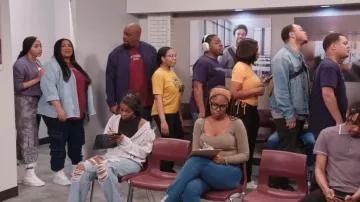 Baskets montantes compensées Converse Chuck Taylor All Star portées par Janelle Carson (Briyana Guadalupe) dans l'épisode 3 de la saison 5 de The Ms. Pat Show.