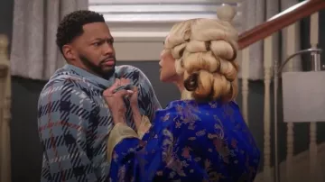 Sun + Stone Hooded Plaid Sweate worn by Brandon James (Vince Swann) as seen in The Ms. Pat Show (S05E03)