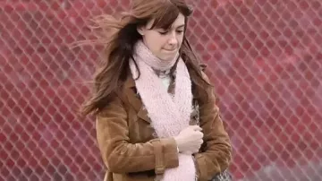 Here Comes The Flood 2026 Daisy Edgar-Jones Coat worn by (Daisy Edgar-Jones) as seen in Here Comes the Flood