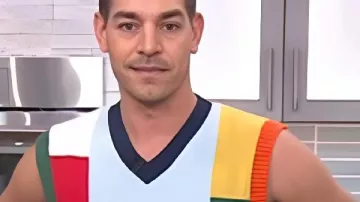 Hoy en Show: Chaleco de Jersey de Retallos de Matt Rogers tal como se ve en Hoy