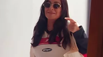 The Valley Persian Style Mercedeh Javid Racing Jersey worn by (Mercedes Javid) as seen in The Valley: Persian Style (S01)