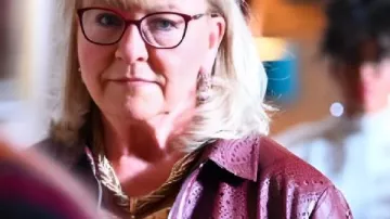 The Traitors US S04 Donna Kelce Leather Cut Out Jacket in The Traitors (S04E01)