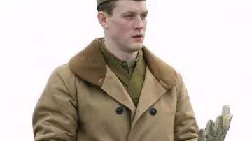 Jimmy 2026 Daniel Fee Beige Belted Coat as seen in Jimmy