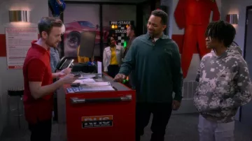 Icecream Digi Camo Pullover Hoodie worn by Kelvin Upshaw (Diamond Lyons) as seen in The Upshaws (S07E05)