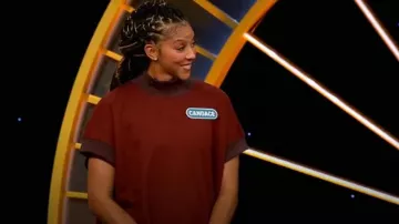 Sweat en coton Dries Van Noten porté par Candace Parker tel que vu dans Celebrity Wheel of Fortune (S06E05)