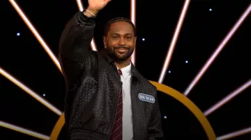 Bottega Veneta Intrecciato Leather Zip Jacket worn by Big Sean as seen in Celebrity Wheel of Fortune (S06E06)