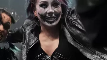 Raw 2026 Asuka Metallic Leather Jacket in WWE Raw