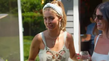 Cult Gaia Taija Top worn by Sky Askari as seen in The Valley: Persian Style (S01E03)