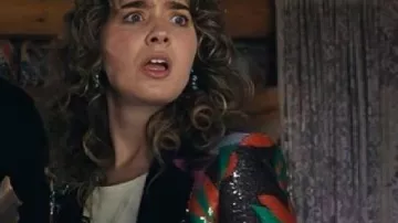 Ponies Floral Sequin Blazer worn by Twila (Haley Lu Richardson) as seen in PONIES (S01)