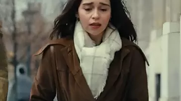 Ponies S01 Emilia Clarke Brown Coat worn by Bea (Emilia Clarke) as seen in PONIES (S01)