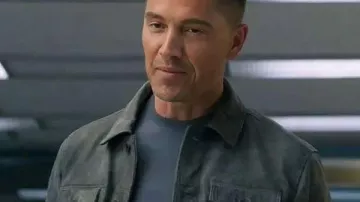 Tim Bradford The Rookie S08 Suede Leather Jacket worn by Tim Bradford (Eric Winter) in The Rookie