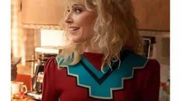 Stranger Things S5 Cara Buono Sweater worn by (Cara Buono) in Stranger Things