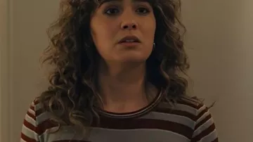 Ponies 2026 Twila Hasbeck Striped Top worn by Twila (Haley Lu Richardson) in PONIES