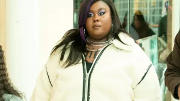 Abbott Elementary S05 Raven Goodwin Sherpa Jacket (Raven Goodwin) in Abbott Elementary