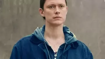 Krista Kosonen Land of Sin Blue Denim Jacket worn by Dani (Krista Kosonen) in Land of Sin