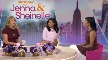 Simkhai Raleigh Pleated Midi Dress worn by Gabrielle Union as seen in Today with Jenna & Sheinelle  on January 14, 2026