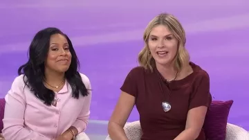 Mango Pendant Necklace with Metal Component worn by Jenna Bush Hager as seen in Today with Jenna & Sheinelle  on January 14, 2026