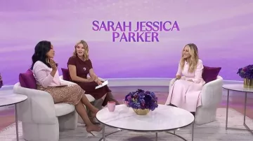 Jupe Midi Weekend Max Mara Docchio à sequins portée par Sheinelle Jones telle que vue dans Today with Jenna & Sheinelle le 14 janvier 2026