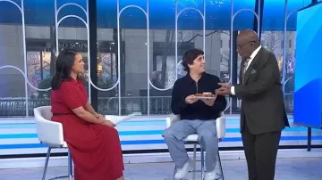 Gabriela Hearst Amor Knit Midi Dress worn by Laura Jarrett as seen in Today on January 15, 2026