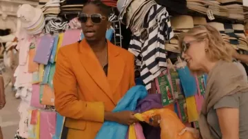 Lunettes de soleil en métal carré Etro portées par Julien (Samuel Arnold) vues dans Emily à Paris (S05E10)
