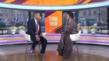 Burberry Leather Cavalier Thigh-high Heel Boots worn by Teyana Taylor as seen in Today on January 15, 2026