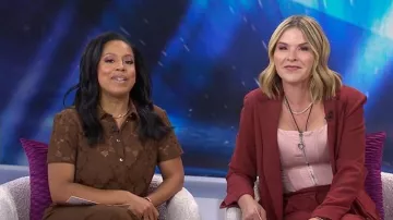 Lela Rose Fluid Crepe Single Breasted Blazer worn by Jenna Bush Hager as seen in Today with Jenna & Sheinelle  on January 16, 2026