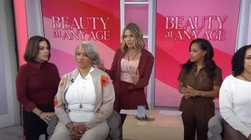 Alice + Olivia Porla Collared Sweater worn by Erica Taylor as seen in Today on  January 16, 2026