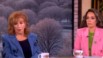 Cinq a Sept Le Petit Khloe Bow-detail Long-sleeve Blazer worn by Joy Behar as seen in The View on January 15, 2026