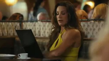 Simkhai Celaena Dress worn by Bella (Stefania Spampinato) as seen in Landman (S02E10)