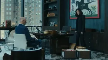 Tom Ford Virgin Wool, Mohair & Silk Pants worn by Cami Miller (Demi Moore) as seen in Landman (S02E10)