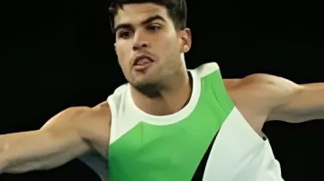Carlos Alcaraz 2026 Australian Open Tank Top worn by Carlos Alcaraz in Carlos Alcaraz v Adam Walton Highlights | Australian Open 2026 First Round