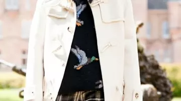 Beige Duffle Coat worn by Claudia Winkleman in The Traitors (UK)