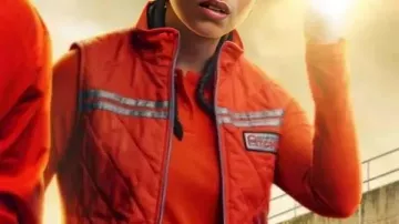 Orange Vest worn by (Georgina Campbell) in Cold Storage