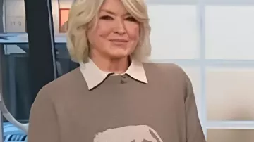 Today Show 2026 Martha Stewart Tiger Cashmere Sweater as seen in Today