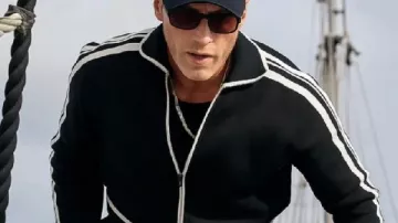 One Piece S2 Taz Skylar Black Track Jacket (Taz Skylar) as seen in ONE PIECE (S02)