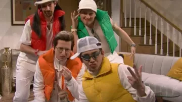 Gentle Monster Goxx 02 Sunglasses 2025 Bold Silver Frame Silver Lenses worn by Marcello Hernández as seen in Saturday Night Live (S51E10)