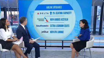 Rebecca Minkoff Sharon Smocked Printed Top worn by Vicky Nguyen as seen in Today on January 19, 2026