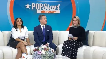 A.L.C. Opal Rhinestone Pencil Skirt worn by Laura Jarrett as seen in Today on  January 19, 2026