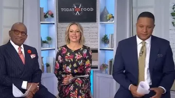 Rixo Floral Crew Neck Midi Dress worn by Dylan Dreyer as seen in Today on January 19, 2026