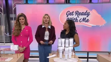 Veronica Beard Elsy Leather-Buckle Belt worn by Jenna Bush Hager as seen in Today with Jenna & Sheinelle  on January 19, 2026