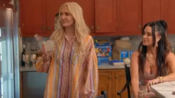 Missoni Chevron Printed Oversized Shirt worn by Erika Jayne as seen in The Real Housewives of Beverly Hills (S15E05)