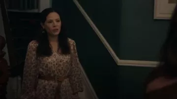 Primark Floral V-Neck Dress worn by Sarah Fenn (Elaine Cassidy) as seen in Sanctuary: A Witch's Tale (S02E03)