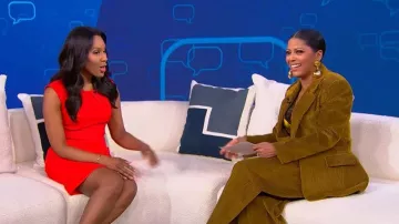 Proenza Schouler Lidie Wide Leg Corduroy Pants worn by Tamron Hall as seen in Tamron Hall Show on January 16, 2026
