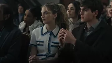 Maje Contrasting Tweed Shirt worn by Beatrice Garton (Holly Sturton) as seen in Sanctuary: A Witch's Tale (S02E04)