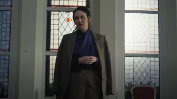 Mango Lapels Houndstooth Suit Blazer worn by Angela Otis (Claire Cooper) as seen in Sanctuary: A Witch's Tale (S02E04)