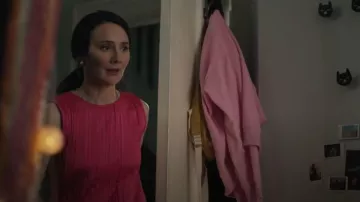 Marks & Spencer Autograph Plisse Vest Top worn by Angela Otis (Claire Cooper) as seen in Sanctuary: A Witch's Tale (S02E04)