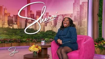 GapStudio Denim Tweed Mini Skirt worn by Sherri Shepherd as seen in Sherri on  January 16, 2026