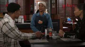 Camiseta de cera London Whiting Harp Checks llevada por Tyrell Richardson (Jaden Lucas Miller) como se ve en Beyond the Gates (S02E09)